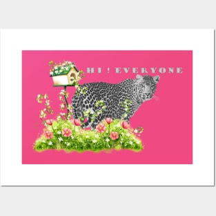 Garden With Leopard Flowers Posters and Art